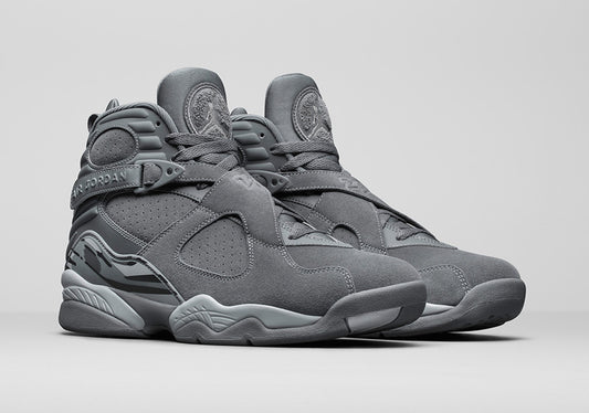 New Jordans Released This Week, Retro Air Jordan 8 Cool Grey.