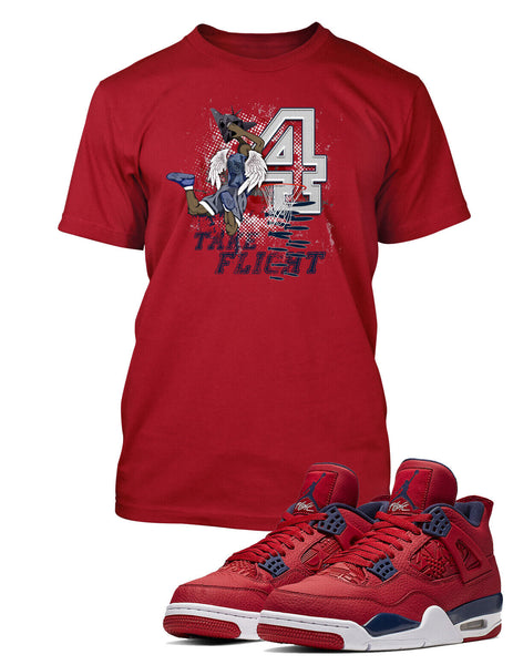 Take Flight Tee Shirt To Match AIR J4 FIBA Shoe Street Graphic Sneaker T Shirt