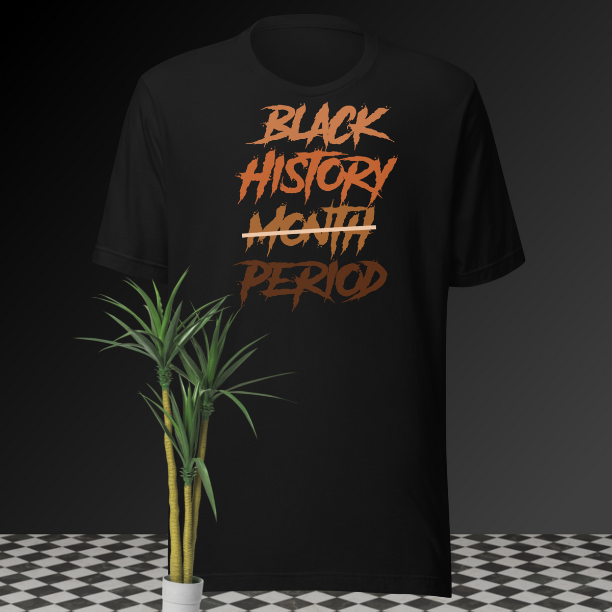 Black History Period Tee Shirt Pro Club Shaka RTP Street Wear Sneaker Hip Hop T