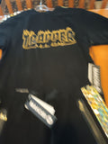 MAKOBI Trappers Black & Gold Foil Hip Hop STREET Wear Party SHORT SET Size XL