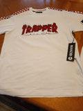 MAKOBI Trappers White & Racing Foil Hip Hop STREET Wear Party SHORT SET Size M