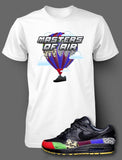 T Shirt to Match AIR MAX 1 MASTERS OF AIR Shoe Pro Club Graphic White Tee SS