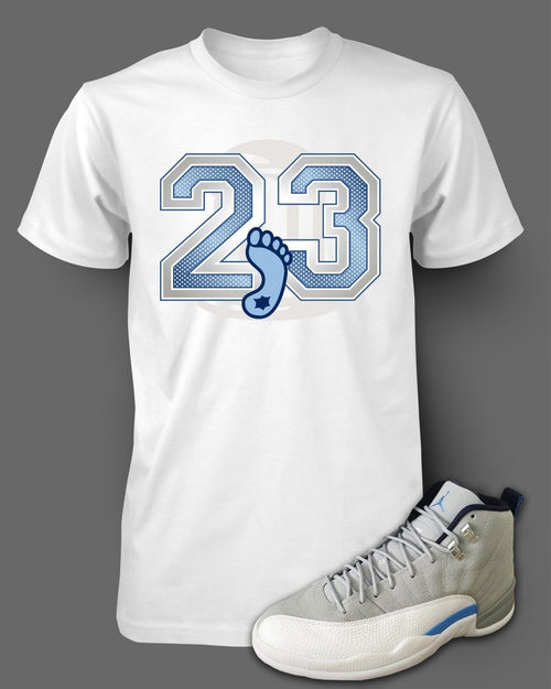 23 Graphic Sneaker Sport Hip Tee shirt to match J12 UNC Mens Big Tall Sm T