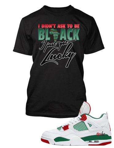 Graphic Sneaker Tee Shirt Match J4 Shoe Do the Right Thing Pro Club Shaka Black