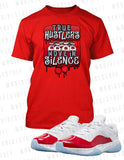 True Hustlers Graphic Sneaker Tee Shirt J11 CMFT Cherry Big Tall Small Sport Tee