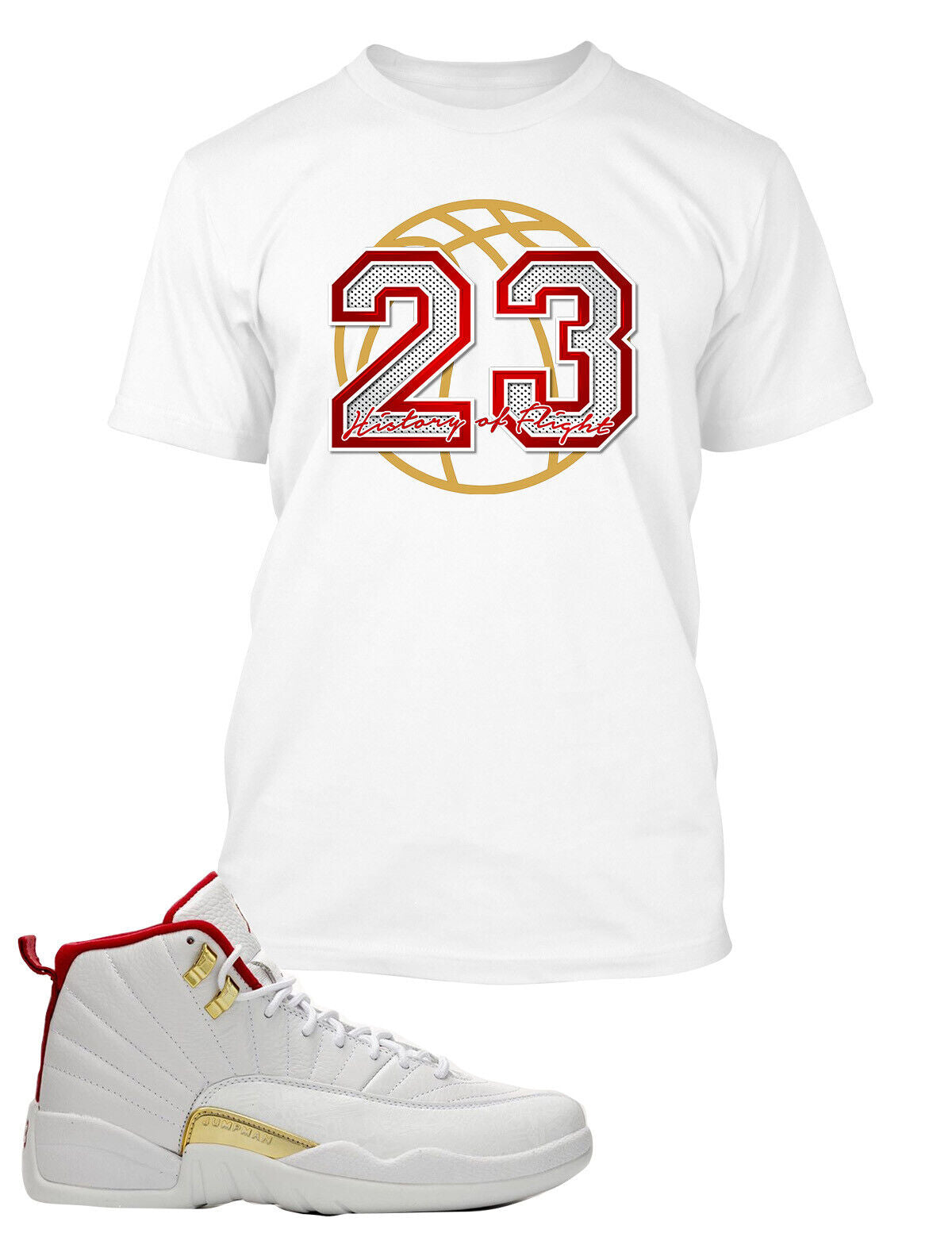 23 Graphic Tee Shirt To Match J12 FIBA Sneaker Men's Pro Club Shaka Sport Tee