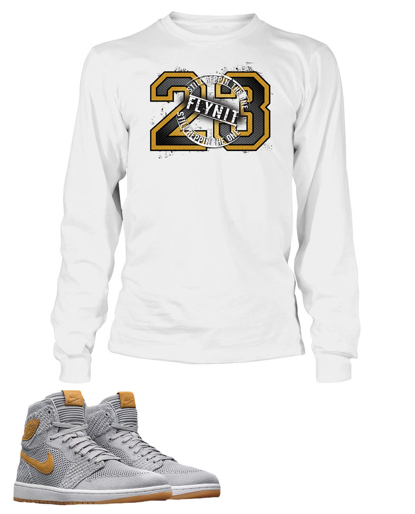 Shirt To Match Air Jordan 1 Black Gold - Number 23 - Black Tee