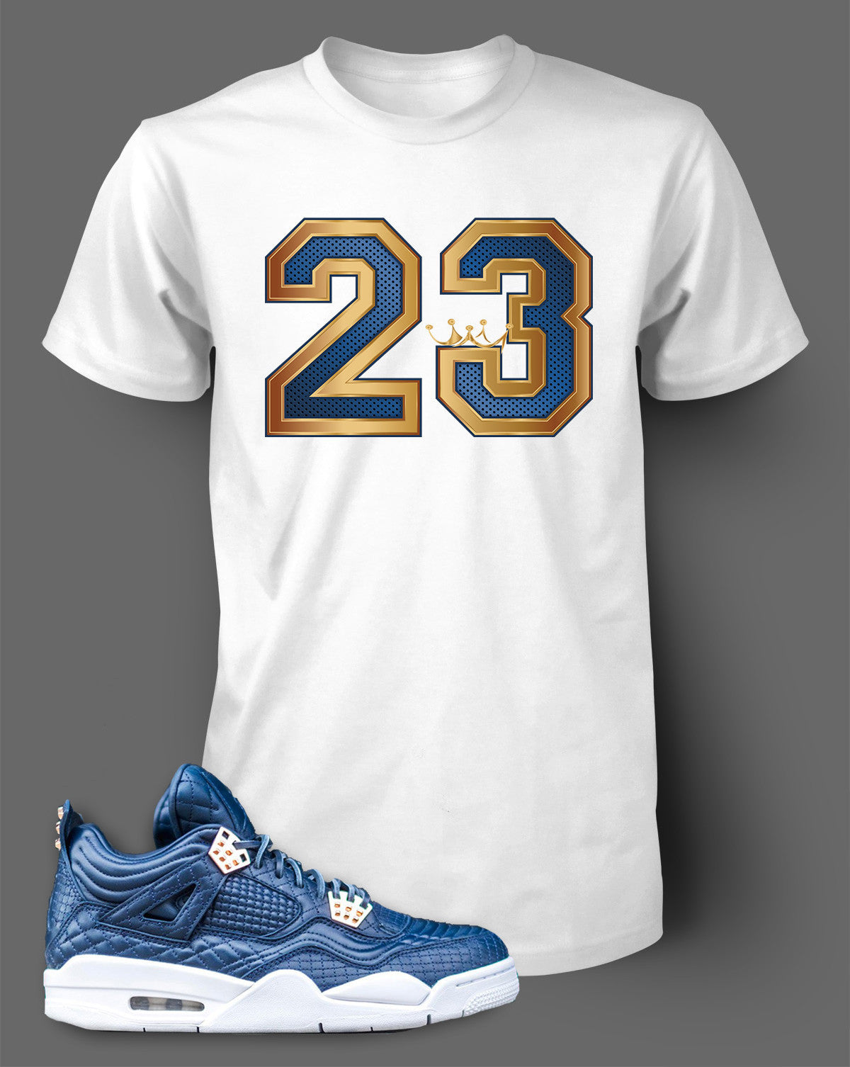 Custom T Shirt To Match Air Jordan 4 Obsidian Shoe - Just Sneaker Tees - 2