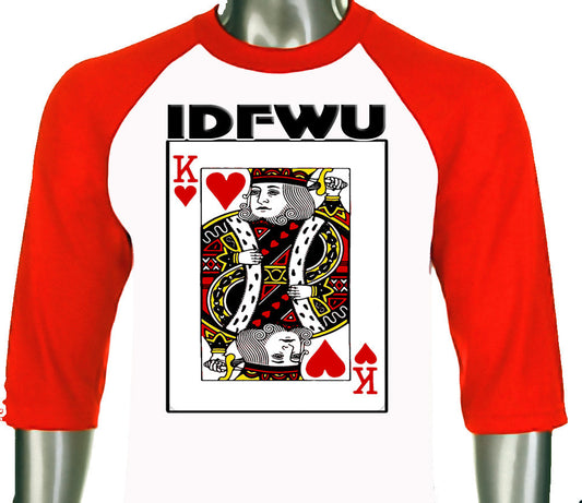 IDFWU T-shirt BIG SEAN Hip Hop Rap I DON'T F**K WITH YOU Baseball Tee Adult