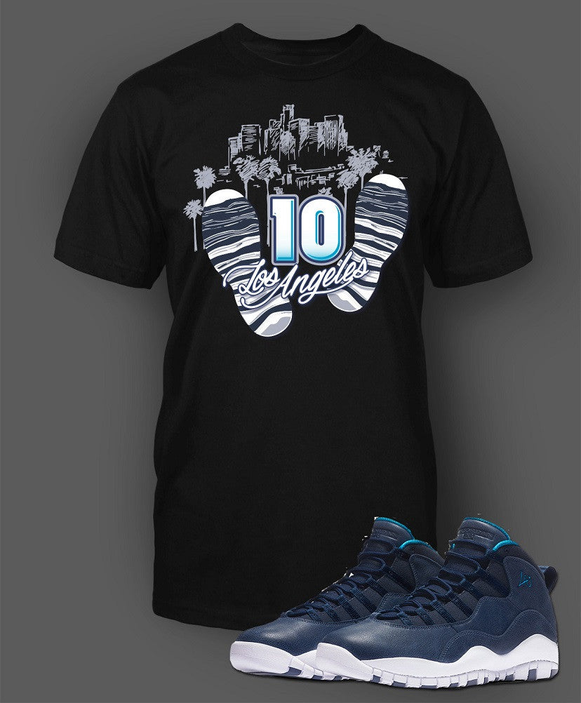 T Shirt To Match Retro Air Jordan 10 LA Shoe