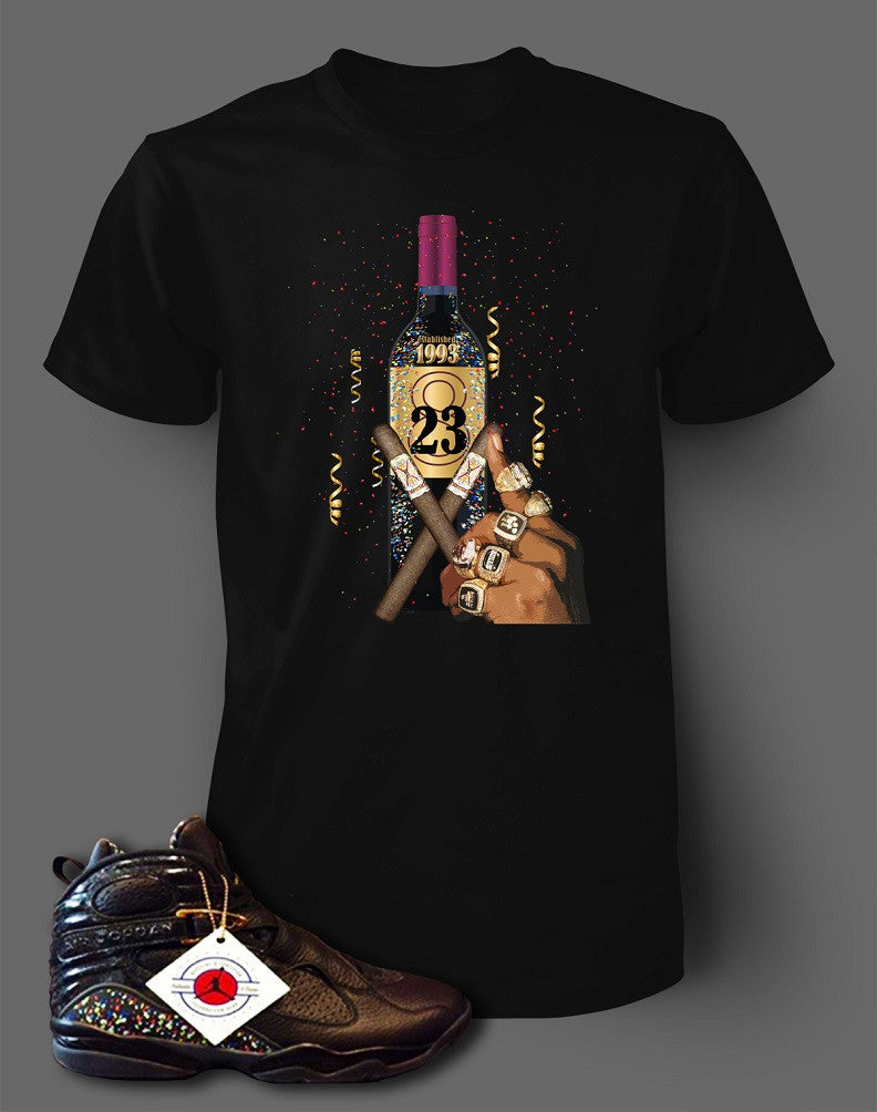 T Shirt To Match Retro Air Jordan 8 Confetti Shoe