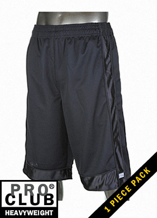 Pro Club MEN'S HEAVYWEIGHT MESH SHORT Black