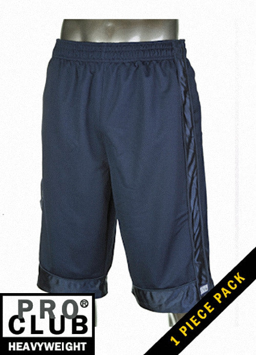 Pro Club MEN'S HEAVYWEIGHT MESH SHORT Navy Blue