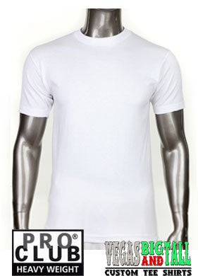 PRO CLUB Short Sleeve  HEAVYWEIGHT Premium T Shirt White