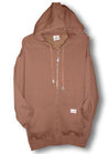 Pro Club Heavyweight  Full Zip Brown Hoodie